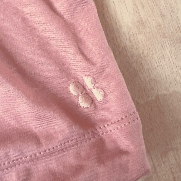 Sweaty Betty Tori Drawstring Top women's size US 10 athletic viscose salmon - Picture 6 of 7